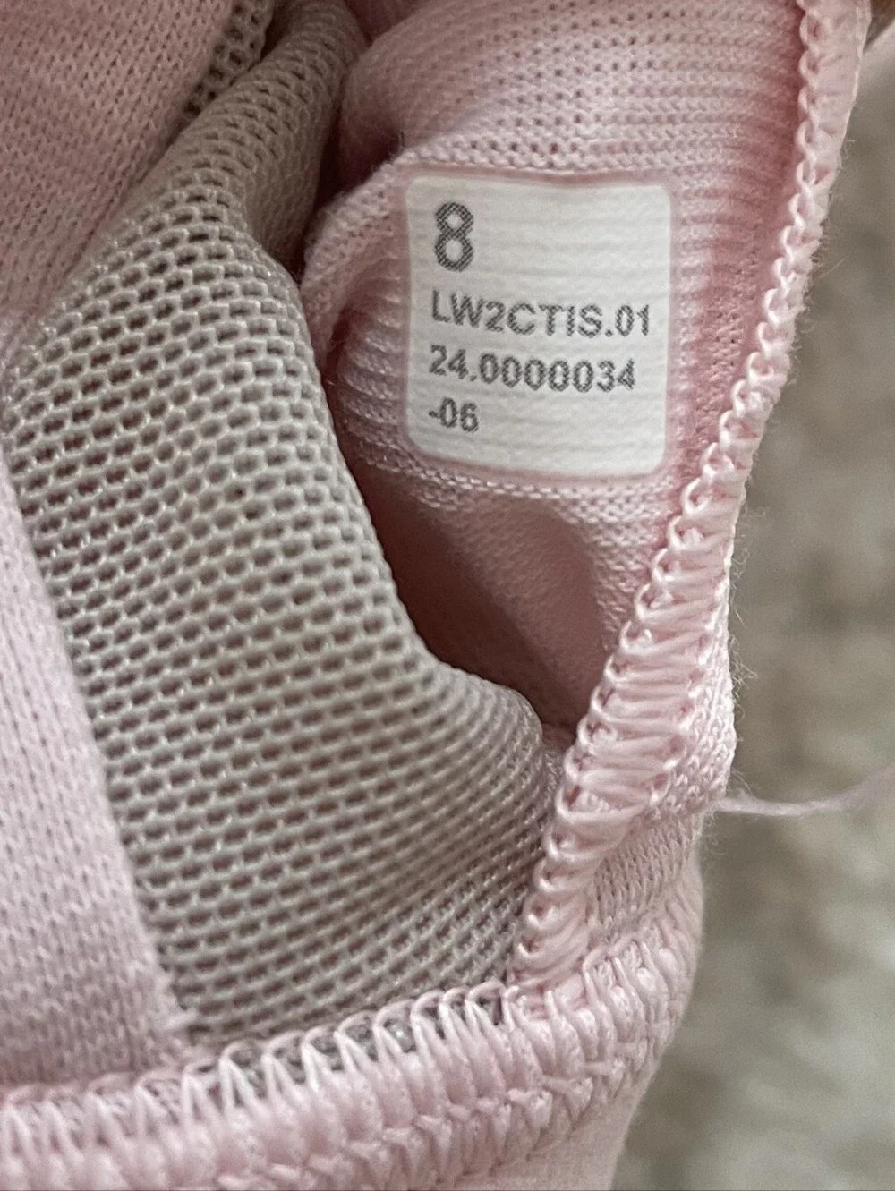 Lululemon Athletica Pale Pink Slim-Strap Sports Bra Size 8